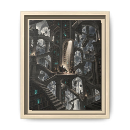 Bibliotheca Infinita · Framed Canvas