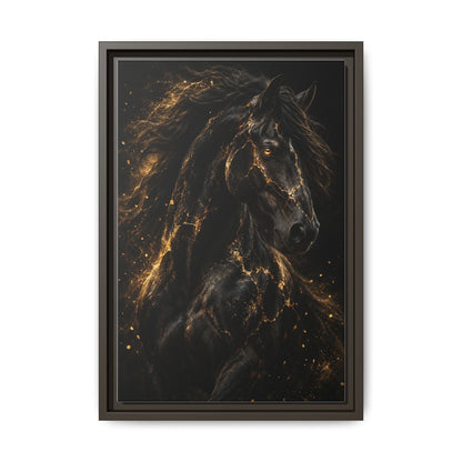 Equus Noctis · Framed Canvas