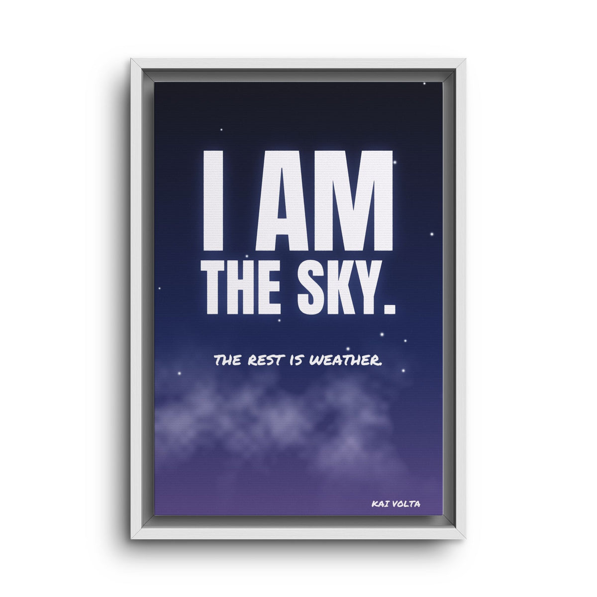 I Am the Sky · Framed Canvas