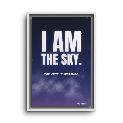 I Am the Sky · Framed Canvas