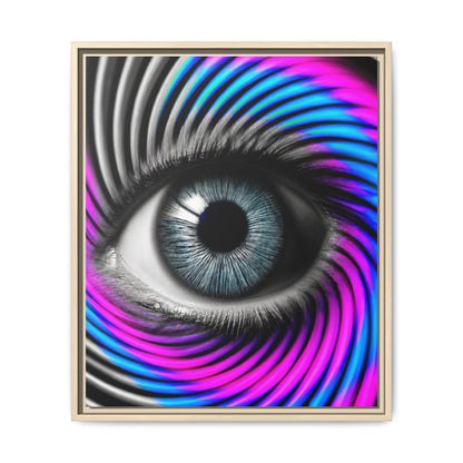 The Perception Vortex · Framed Canvas