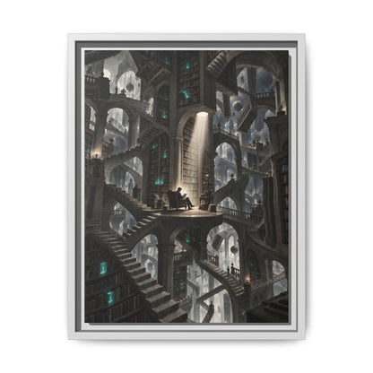 Bibliotheca Infinita · Framed Canvas