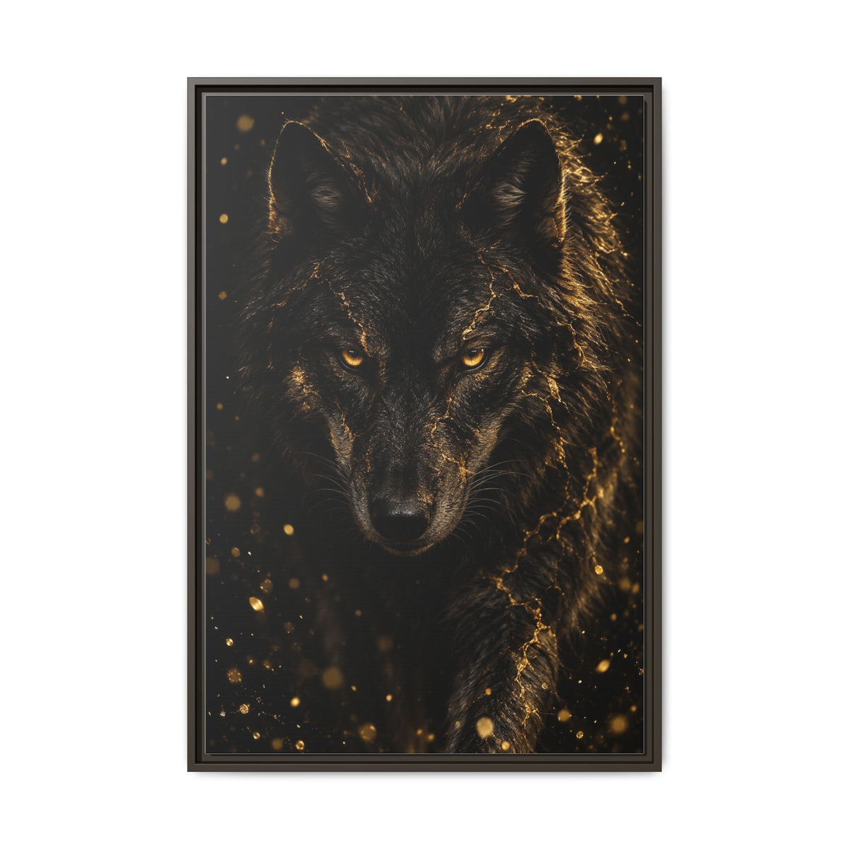 Lupus Aureus · Framed Canvas