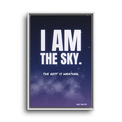 I Am the Sky · Framed Canvas