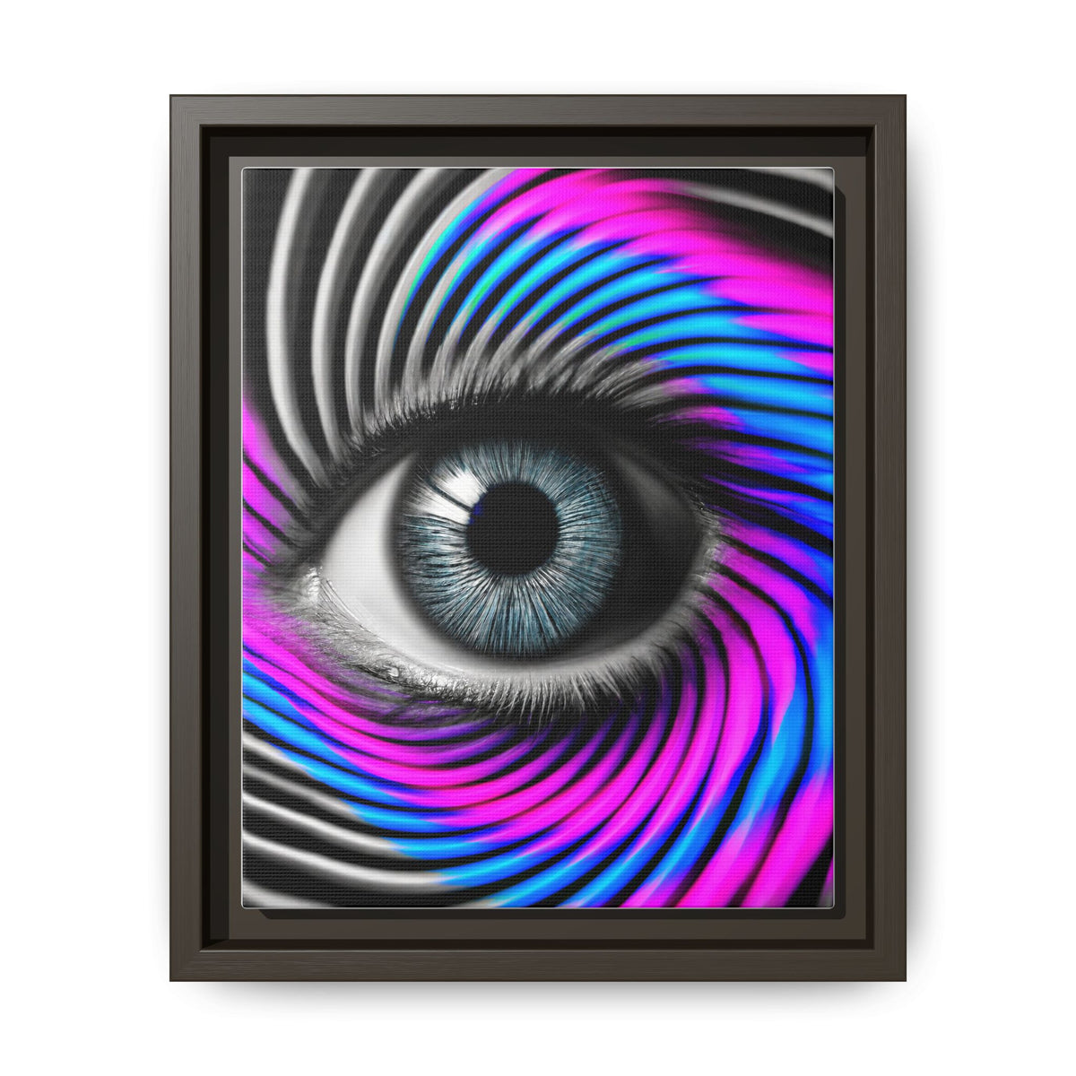 The Perception Vortex · Framed Canvas