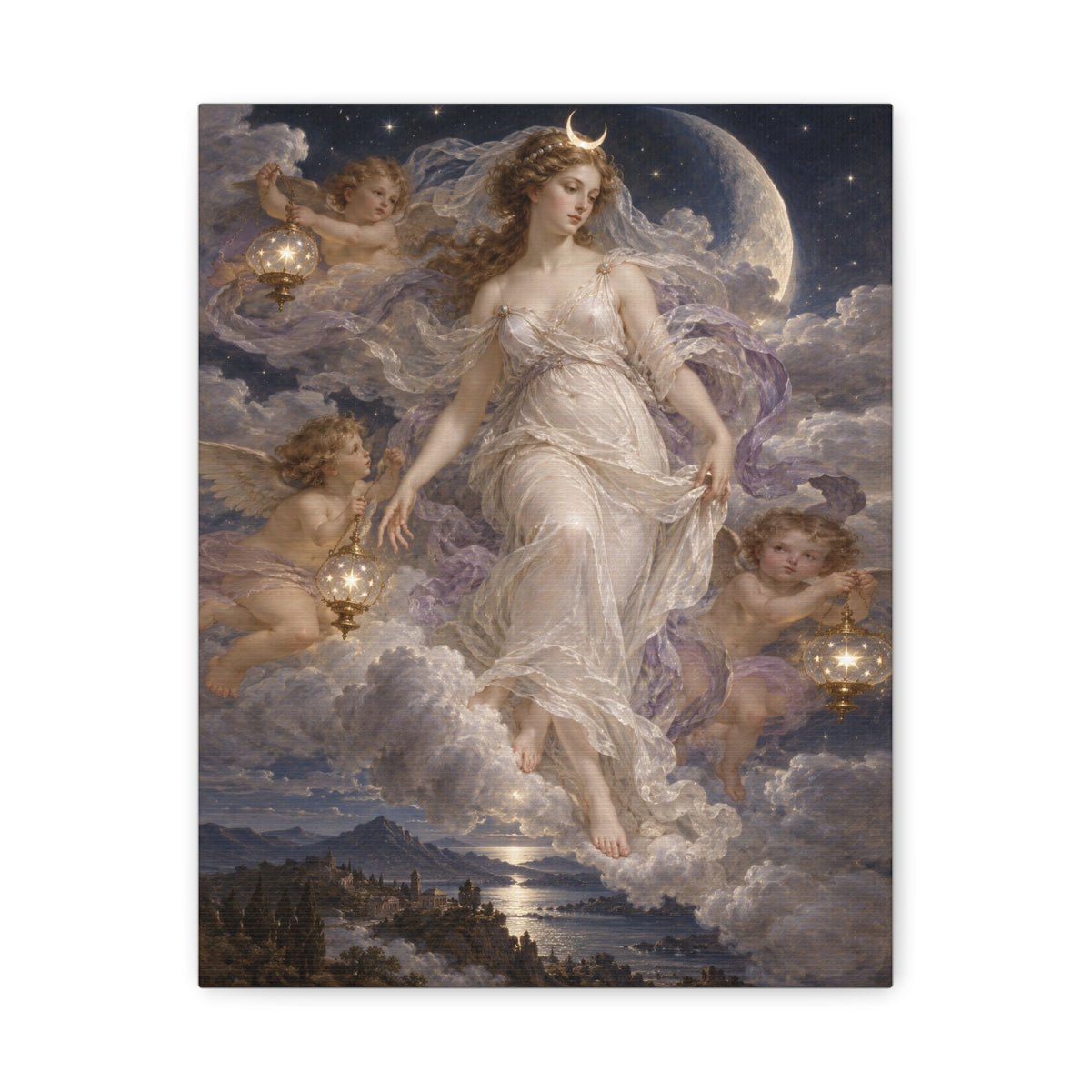 The Descent of Selene · Frameless Canvas