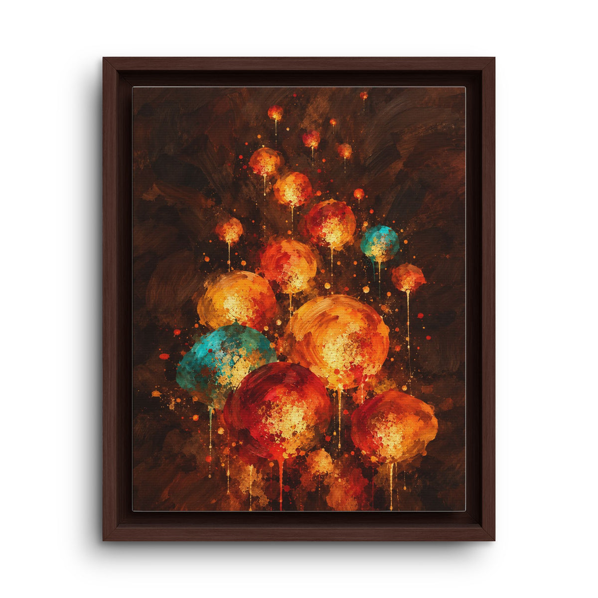Lanternes du Soir · Framed Canvas