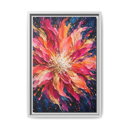 Supernova Bloom · Framed Canvas