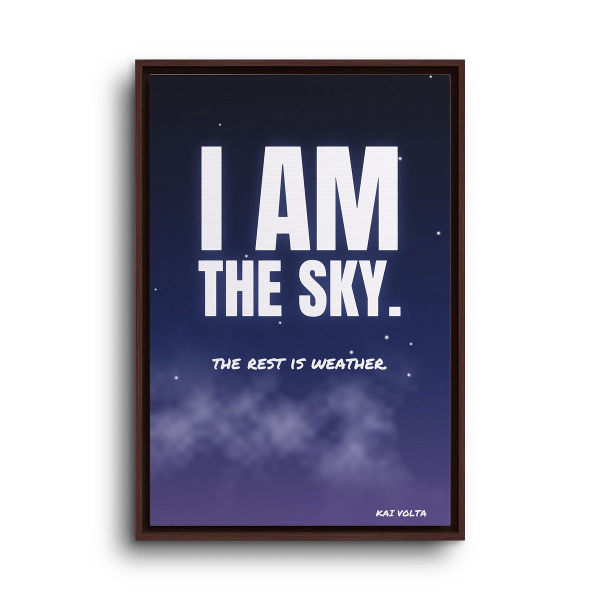 I Am the Sky · Framed Canvas