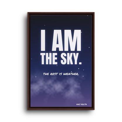 I Am the Sky · Framed Canvas