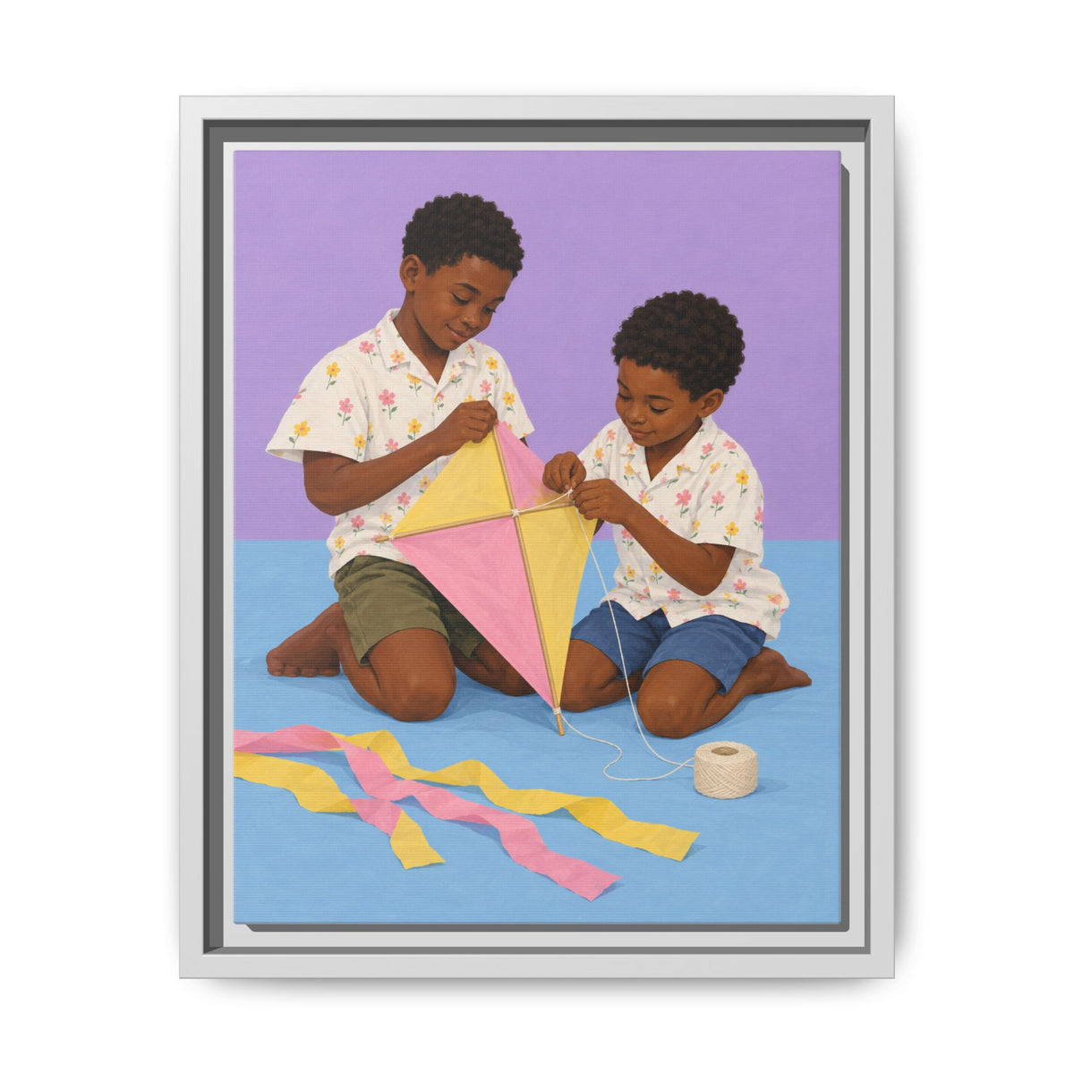 The Kite Makers · Framed Canvas