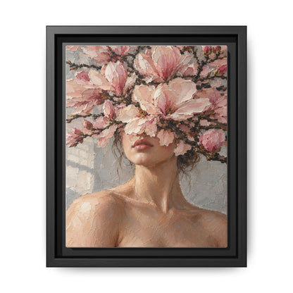 Magnolia Silence · Framed Canvas