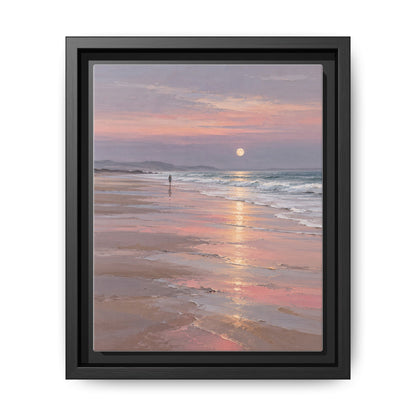 Silver Moon Tide · Framed Canvas