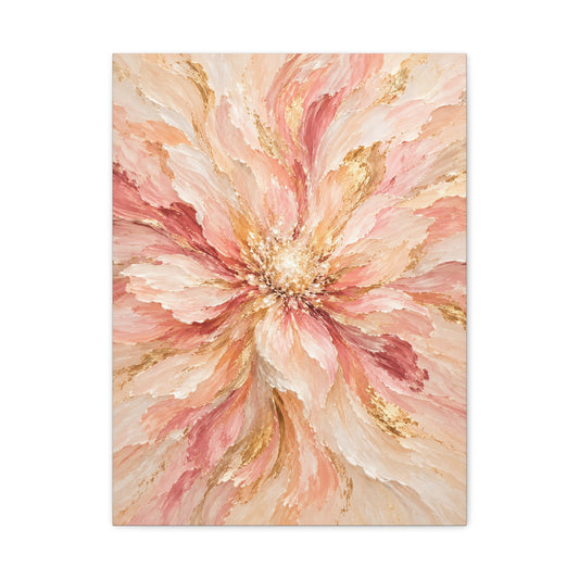 Blush Bloom · Frameless Canvas