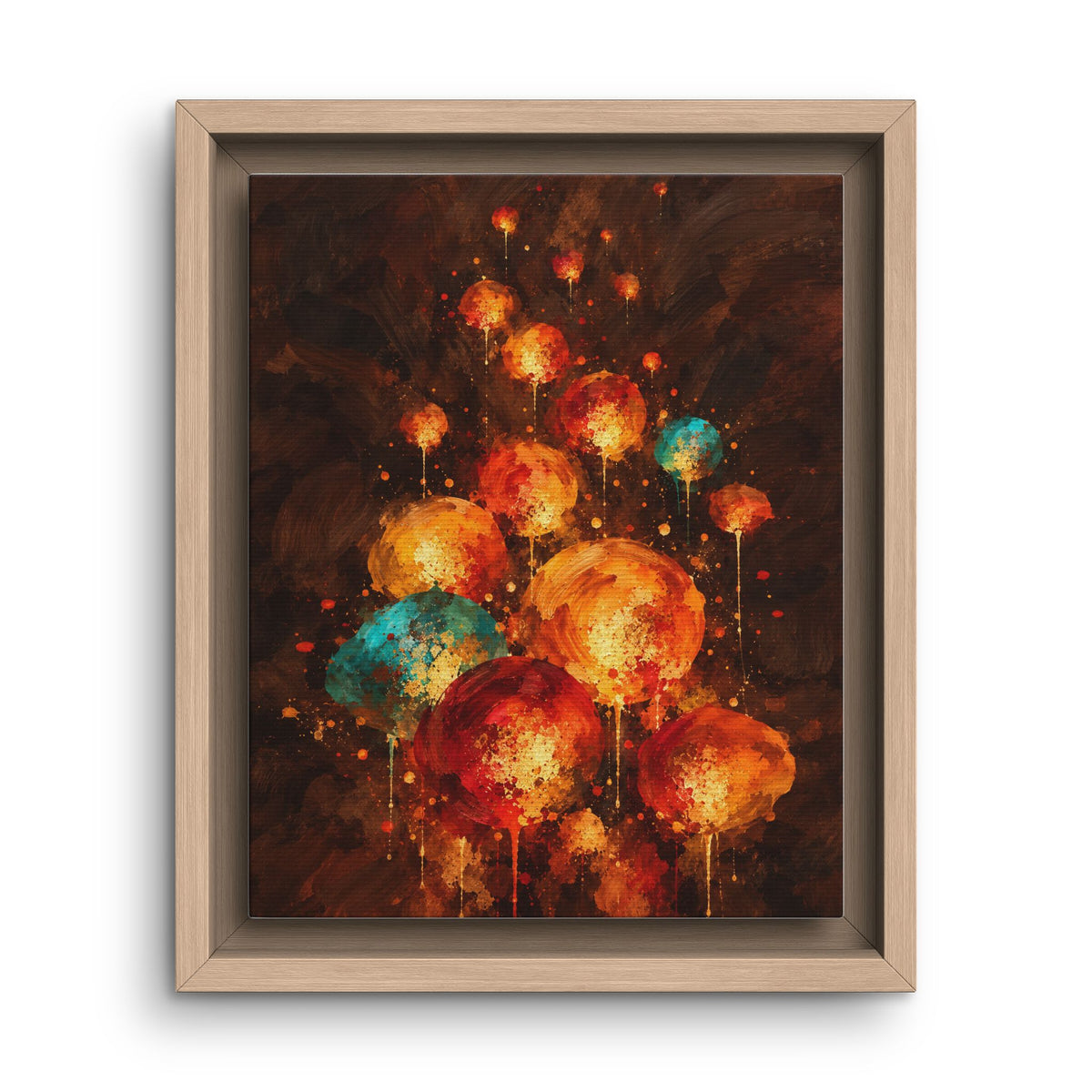 Lanternes du Soir · Framed Canvas