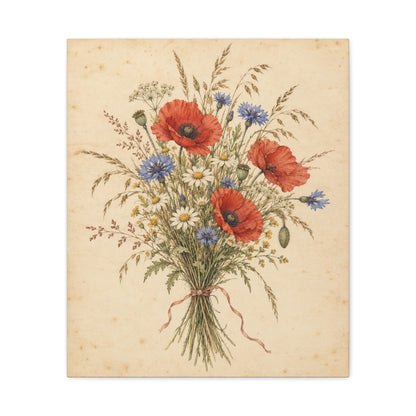Wildflower Posy · Frameless Canvas