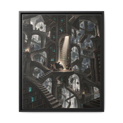 Bibliotheca Infinita · Framed Canvas
