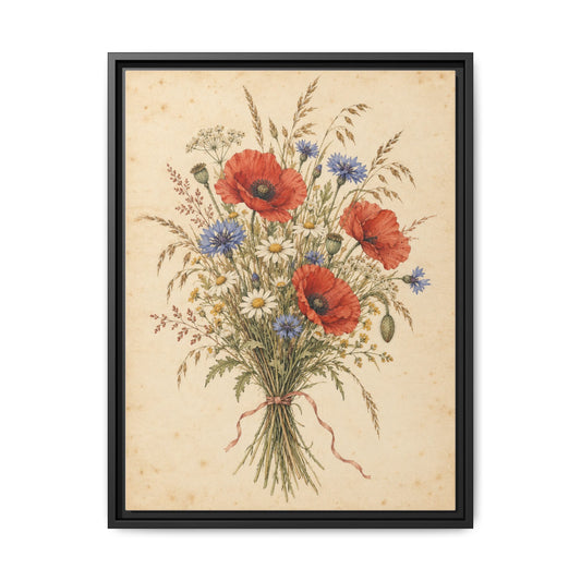 Wildflower Posy · Framed Canvas