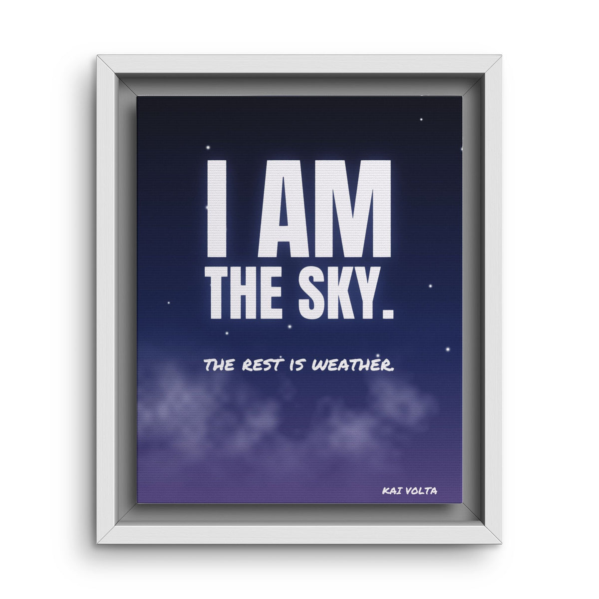 I Am the Sky · Framed Canvas