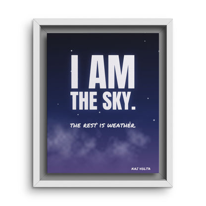I Am the Sky · Framed Canvas