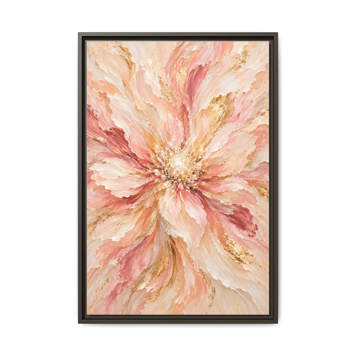 Blush Bloom · Framed Canvas
