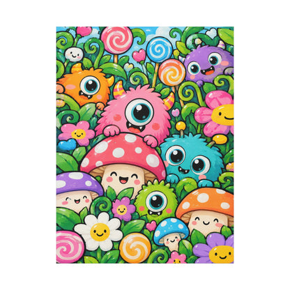 Monster Garden · Frameless Canvas