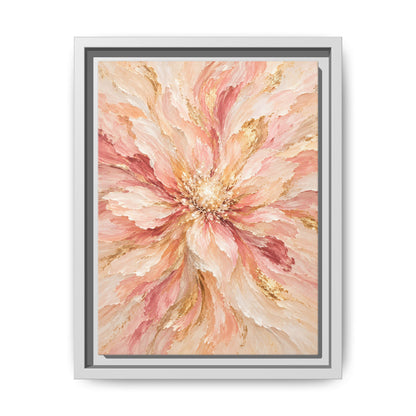 Blush Bloom · Framed Canvas