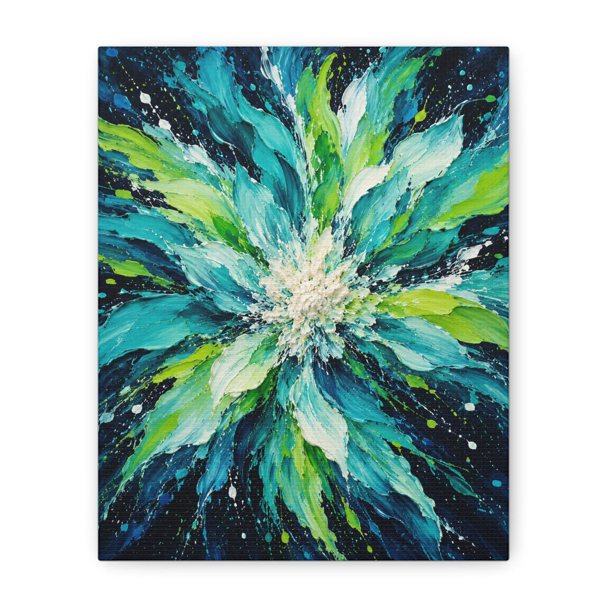 Lagoon Bloom · Frameless Canvas