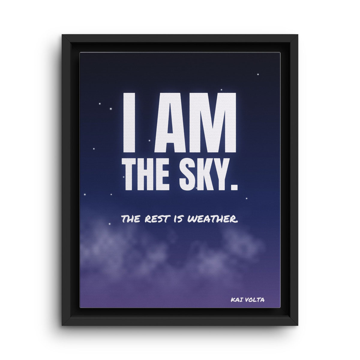 I Am the Sky · Framed Canvas