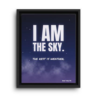 I Am the Sky · Framed Canvas