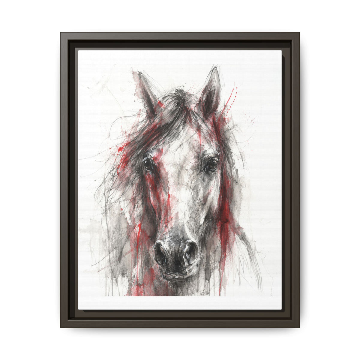 Scarlet Equus · Framed Canvas