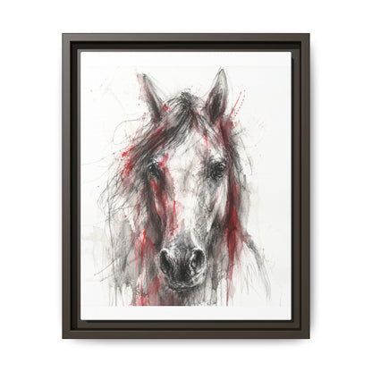 Scarlet Equus · Framed Canvas