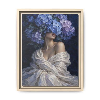 Hydrangea Blue · Framed Canvas