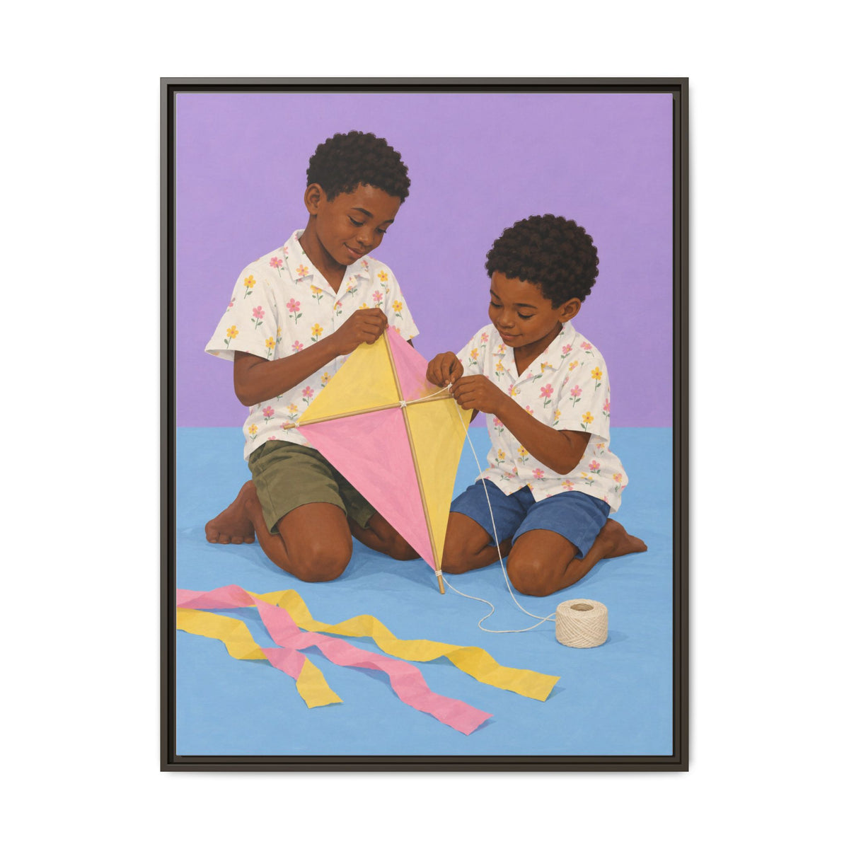 The Kite Makers · Framed Canvas