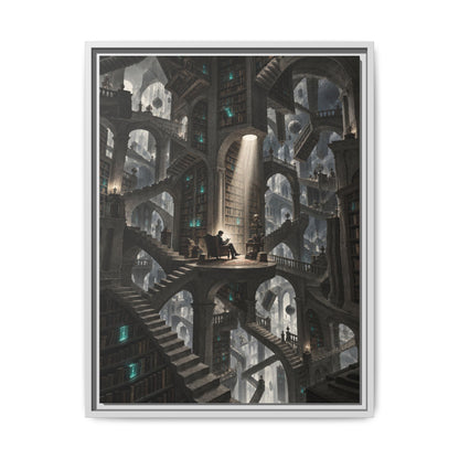 Bibliotheca Infinita · Framed Canvas