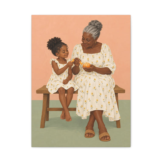 Sunday Oranges · Frameless Canvas