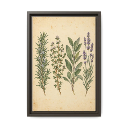 Herb Garden Study · Framed Canvas