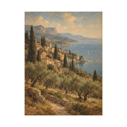 Riviera Afternoon · Frameless Canvas