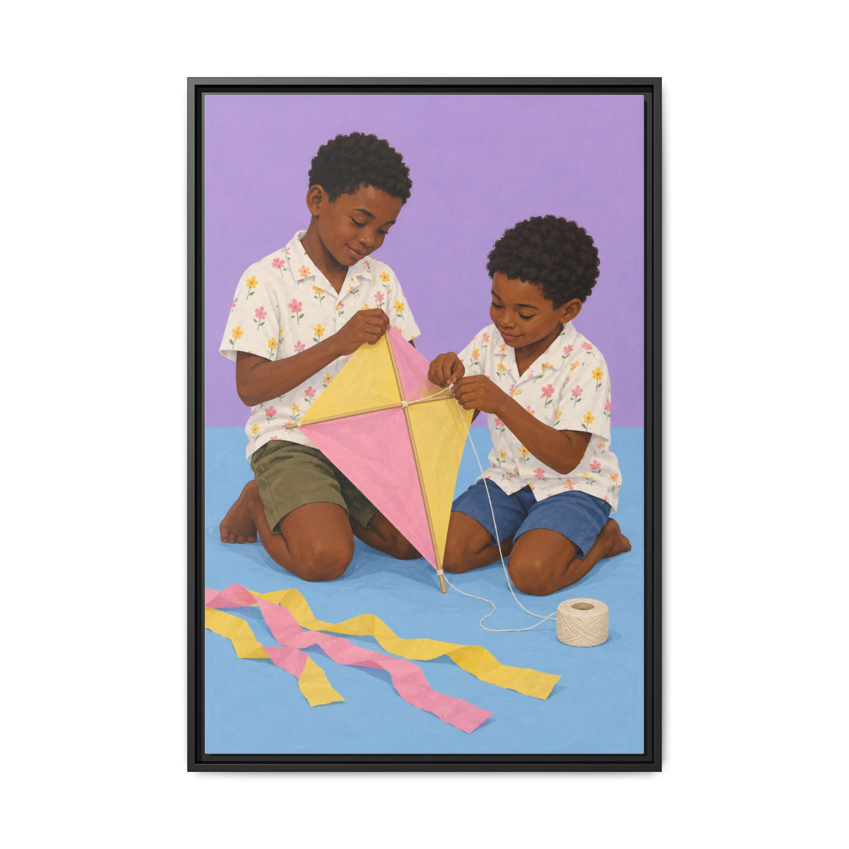 The Kite Makers · Framed Canvas