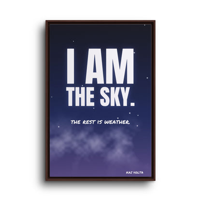 I Am the Sky · Framed Canvas