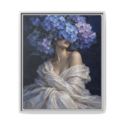 Hydrangea Blue · Framed Canvas