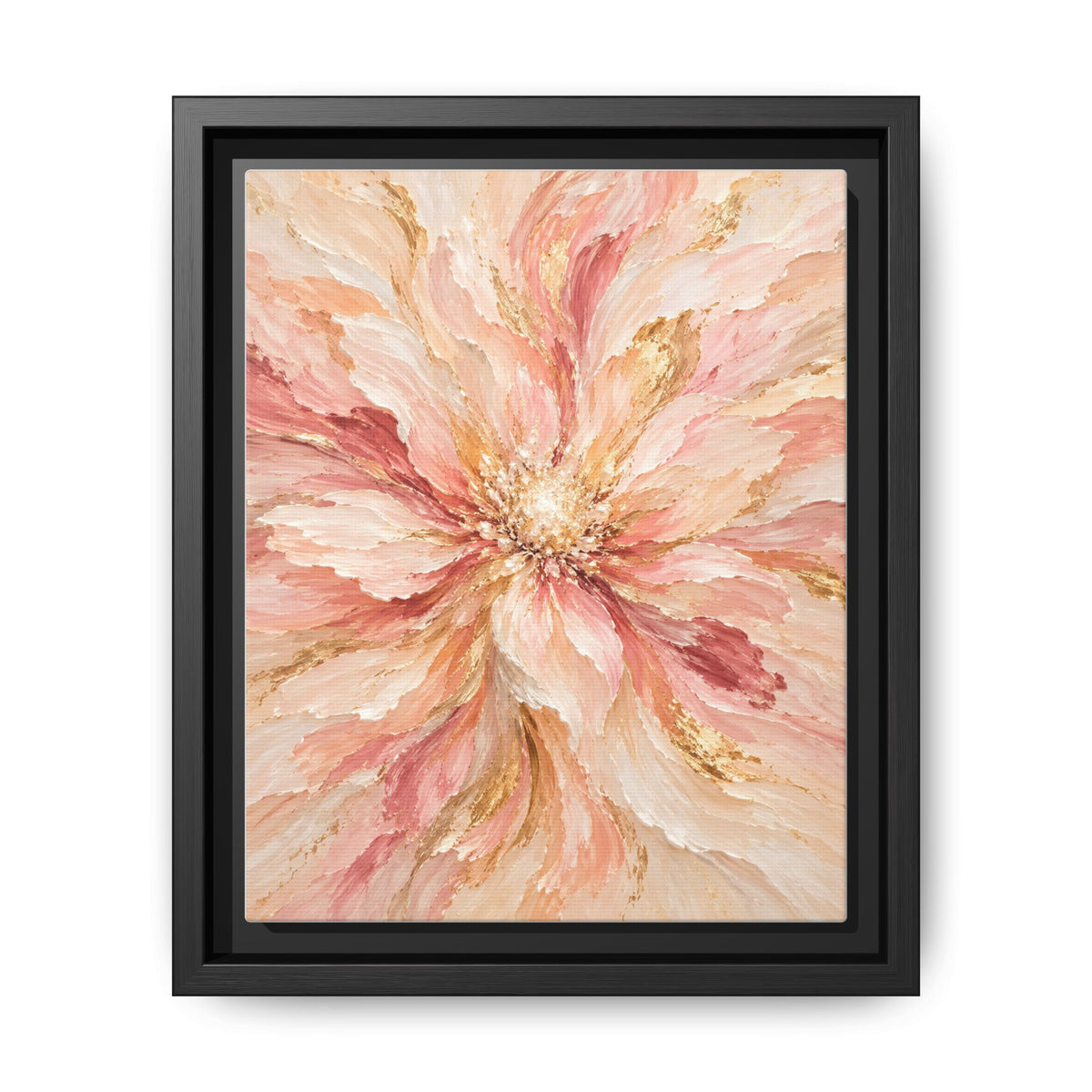 Blush Bloom · Framed Canvas