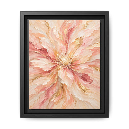 Blush Bloom · Framed Canvas