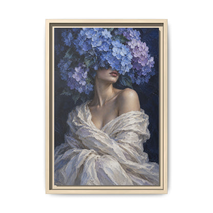Hydrangea Blue · Framed Canvas
