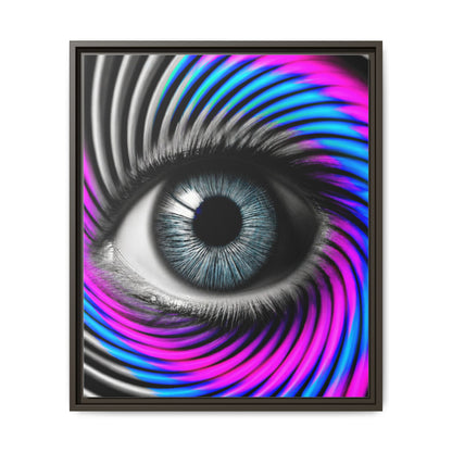 The Perception Vortex · Framed Canvas