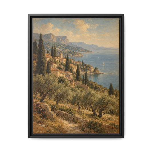 Riviera Afternoon · Framed Canvas