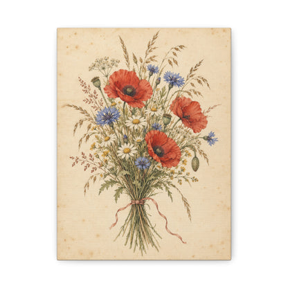 Wildflower Posy · Frameless Canvas