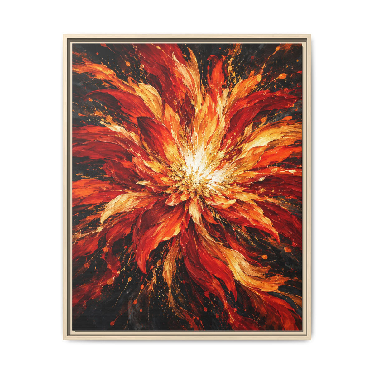Phoenix Bloom · Framed Canvas
