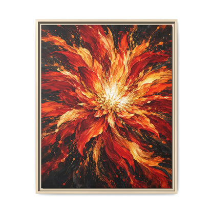 Phoenix Bloom · Framed Canvas