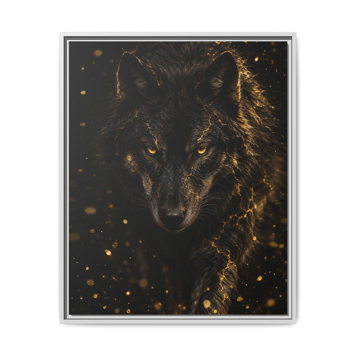 Lupus Aureus · Framed Canvas